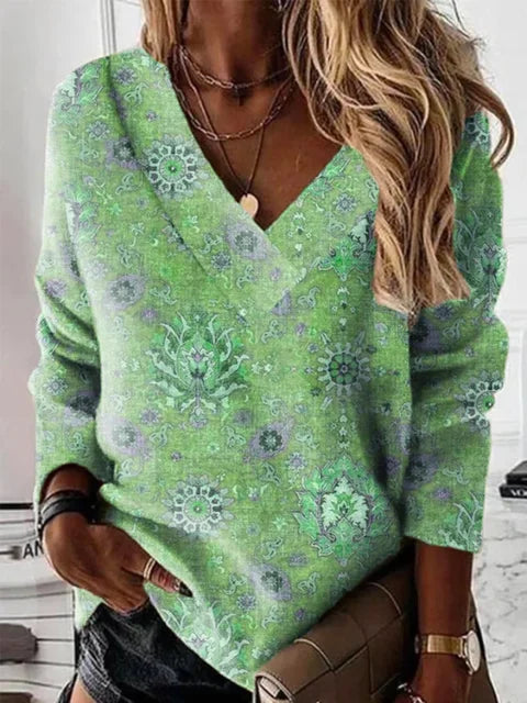 Haut ample en coton pour femme
