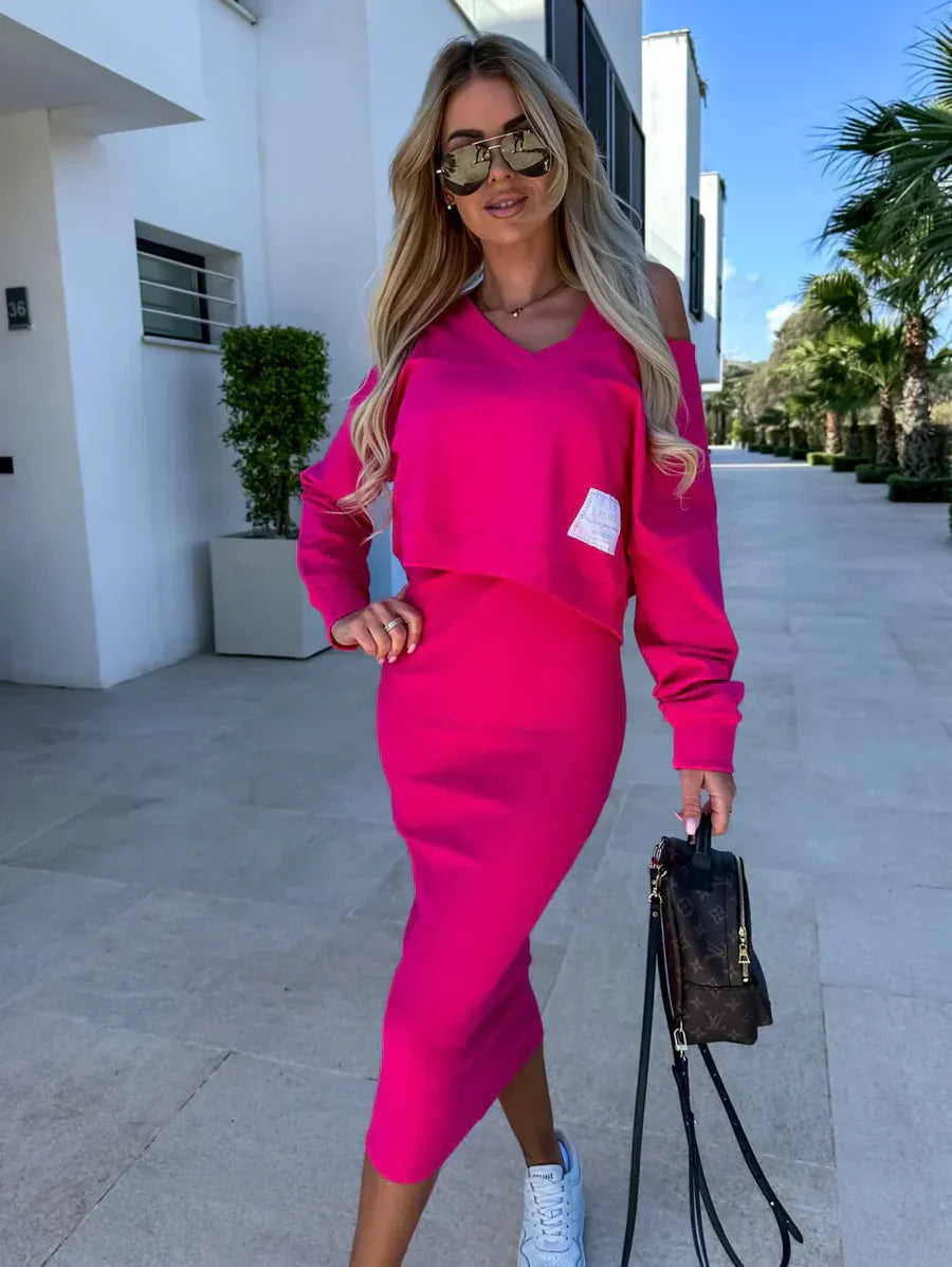 Pull et Robe : Ensemble deux pièces FLORA