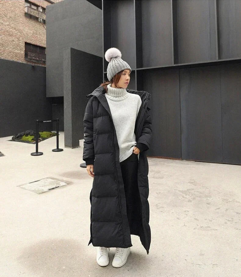 Berg-Feldt | elegante lange Damen Winterjacke
