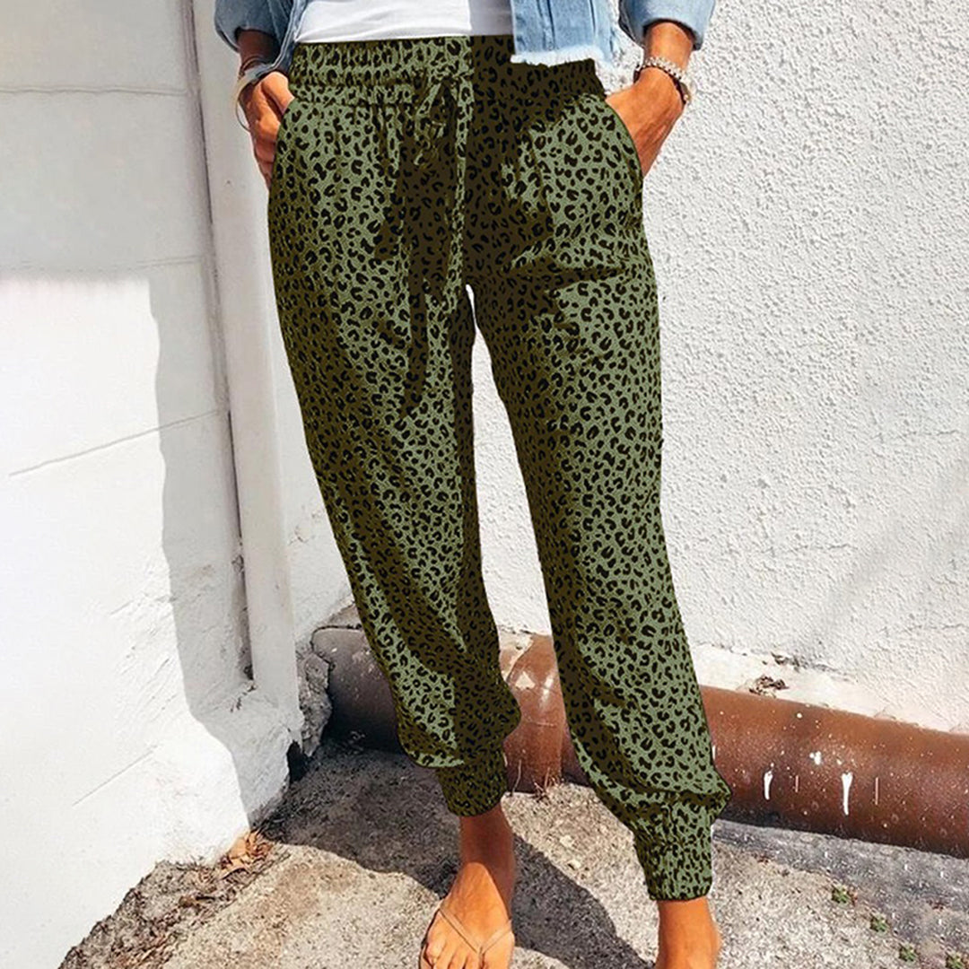 Legging confortable à imprimé léopard pour femme par Kleo