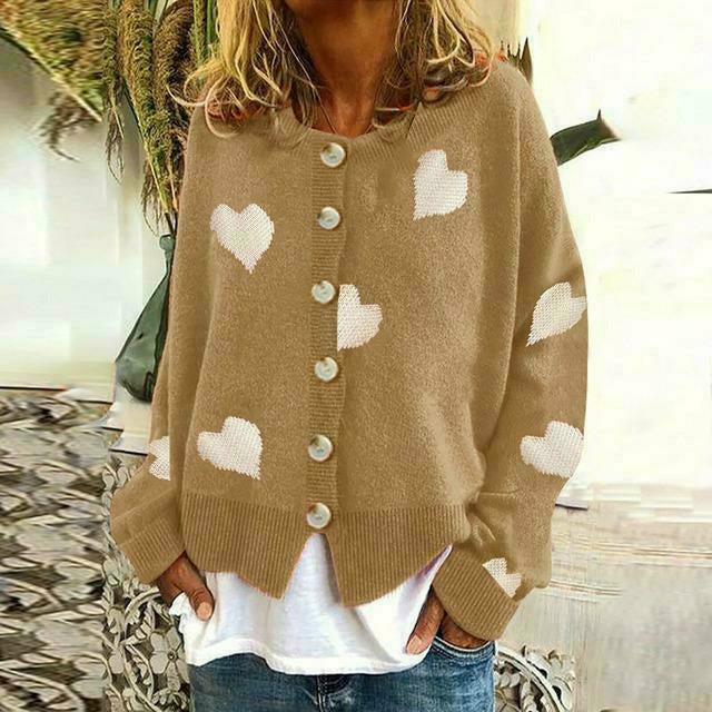 Berg-Feldt | Strickjacke mit Herzdruck