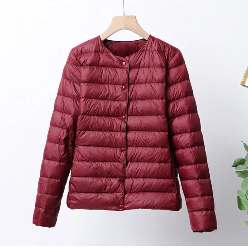 Berg-Feldt | Faltbare Pufferjacke mit Druckknopfverschluss