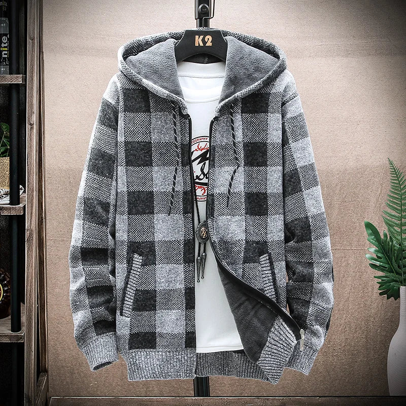 Herren Winterjacke mit Kapuze