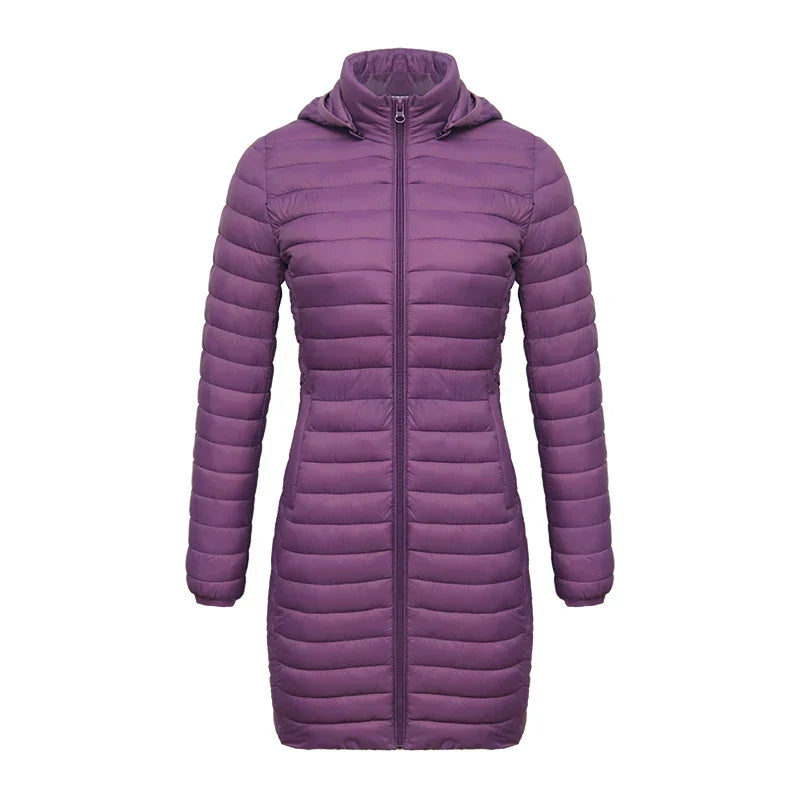 Berg-Feldt | Slim Fit Abnehmbare Kapuze Reißverschluss Baumwolle Winterjacke