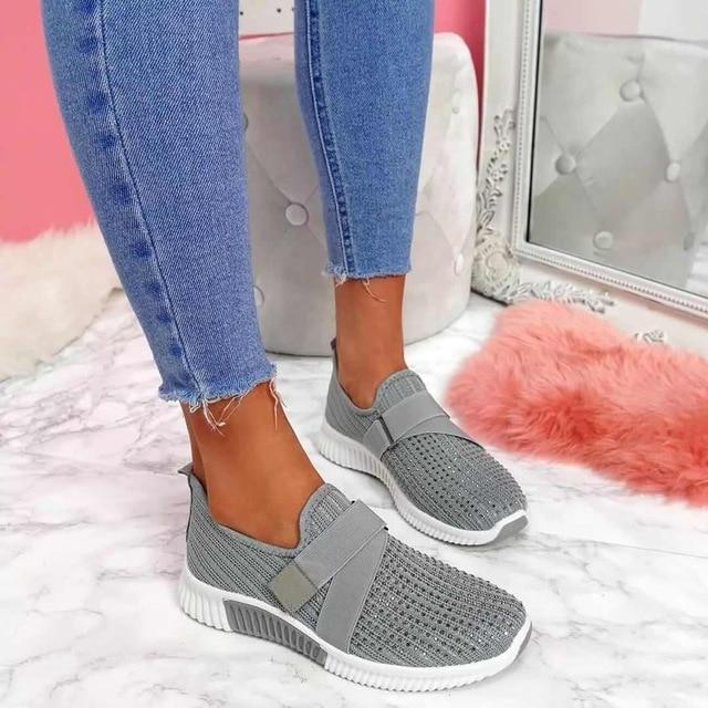 berg-feldt Damen-Slipper mit Klettverschluss für orthopädische Bedürfnisse