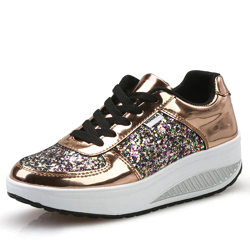 Baskets compensées Itzel pour femme
