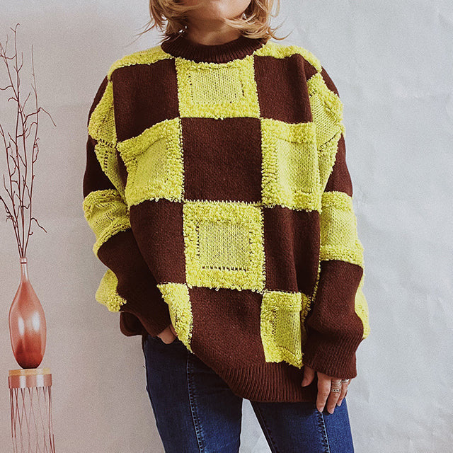 Berg-Feldt | Patchwork Freizeitpullover