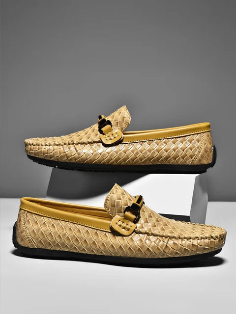 Berg-feldt Mocassins en cuir pour homme, respirants et tendance