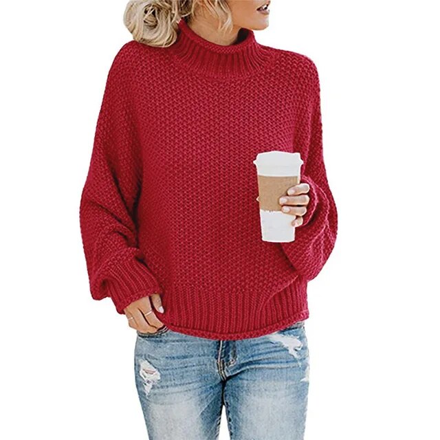 Berg-Feldt | Dicke Strickpullover mit hohem Halsausschnitt