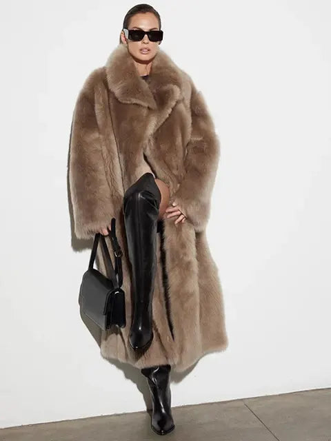 Berg-Feldt | Flauschiger Winter Trenchcoat