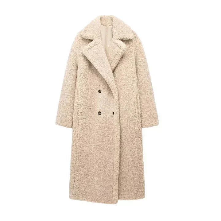 Berg-Feldt | Langer Teddymantel für Damen Im Trend