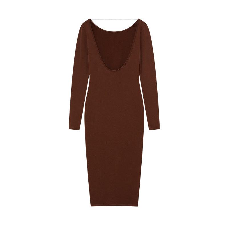 Robe midi ajustée à manches longues Berg-Feldt pour femme