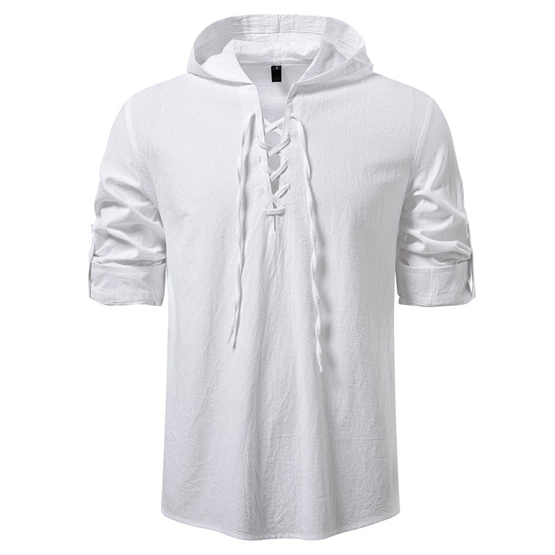 Haut à capuche pour homme avec motif à lacets unique - Berg-Feldt