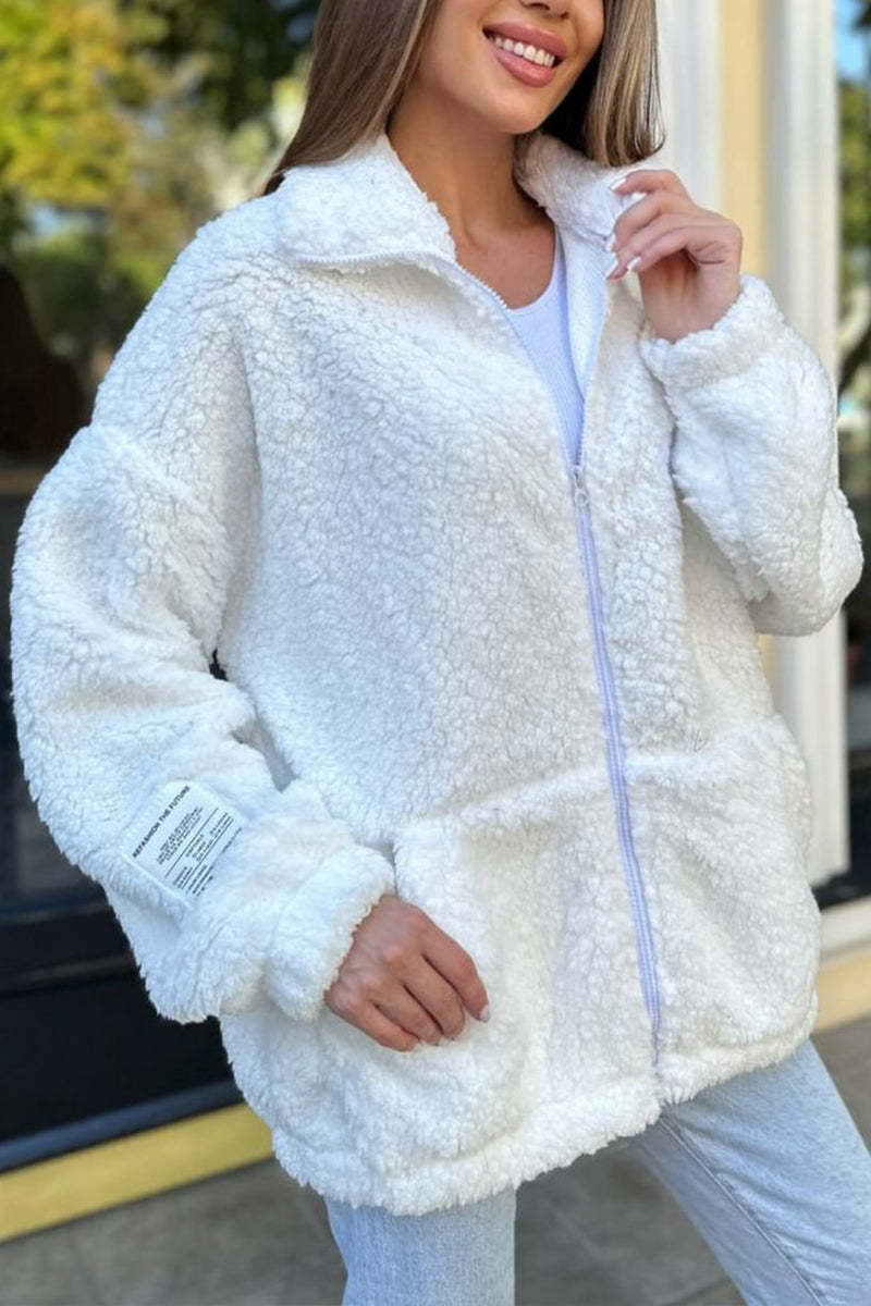 Veste polaire douillette pour femme avec poches pratiques et col haut Berg-Feldt