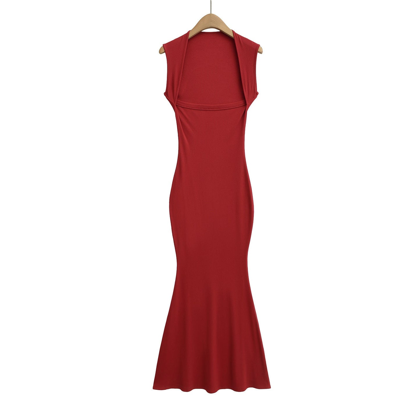 Robe longue côtelée à manches courtes Berg-Feldt pour femme