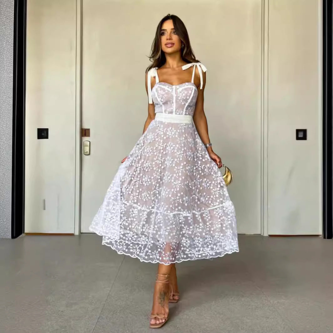 A-Linien Spitzenkleid von berg-feldt für Damen