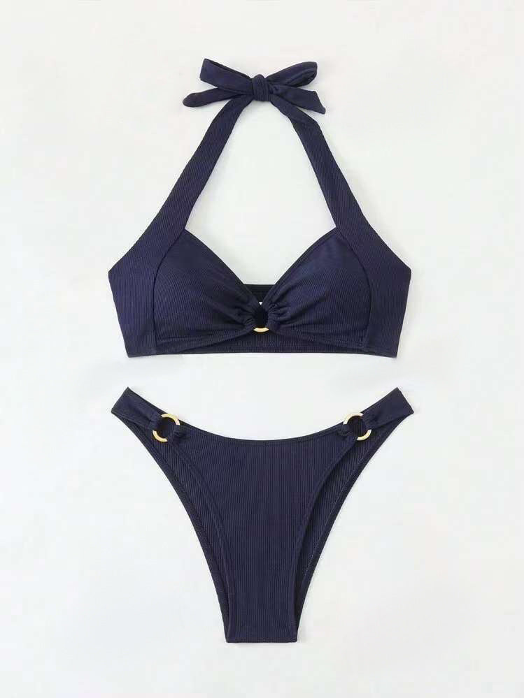 Women's Tie-Front Halter Bikini Set berg-feldt