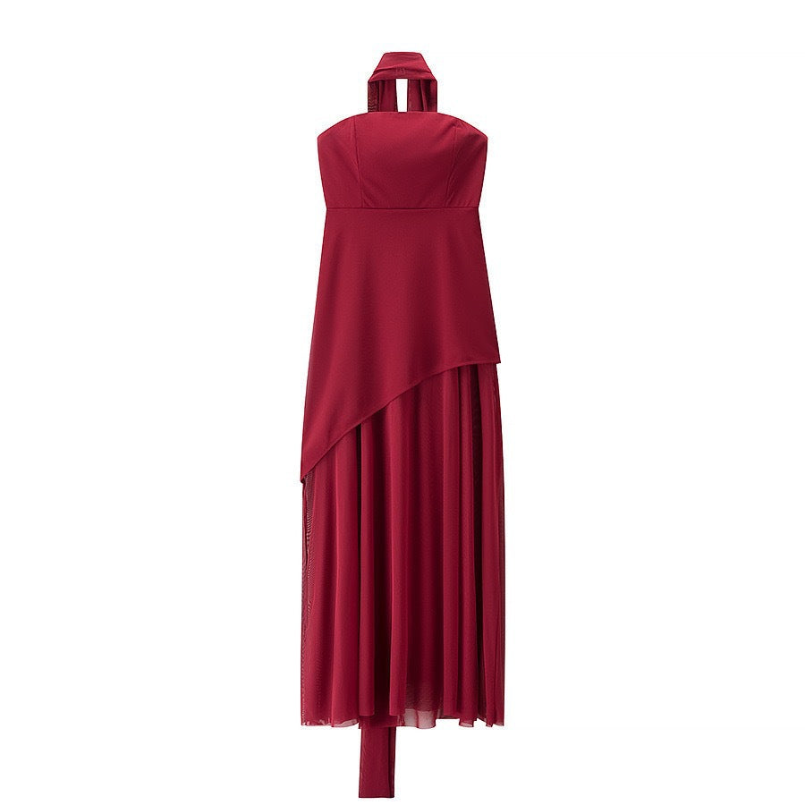 Women's Halter Neck Layered Maxi Dress berg-feldt