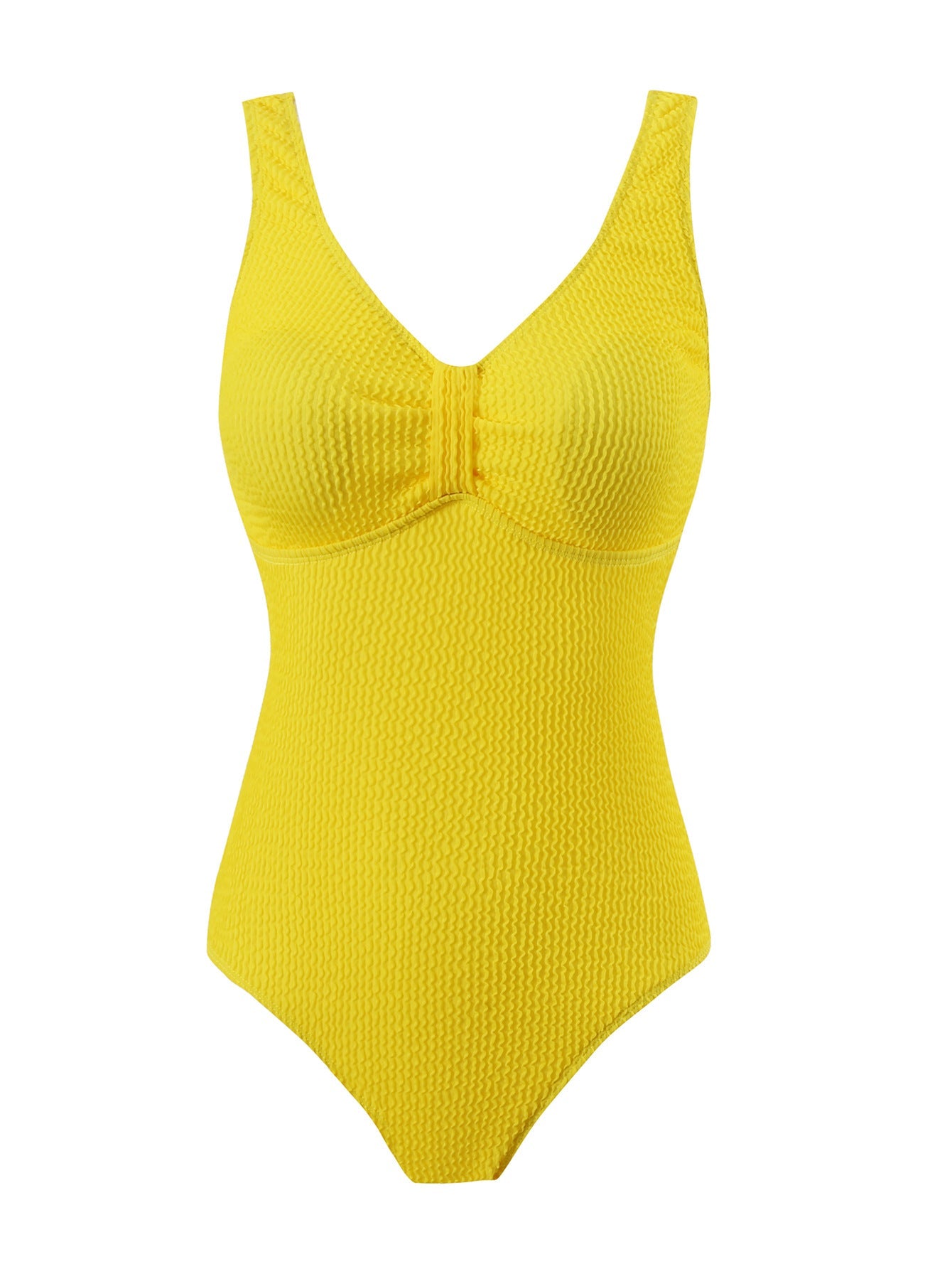 Badeanzug für Damen mit schmeichelnder Raffung und bequemem Material von berg-feldt