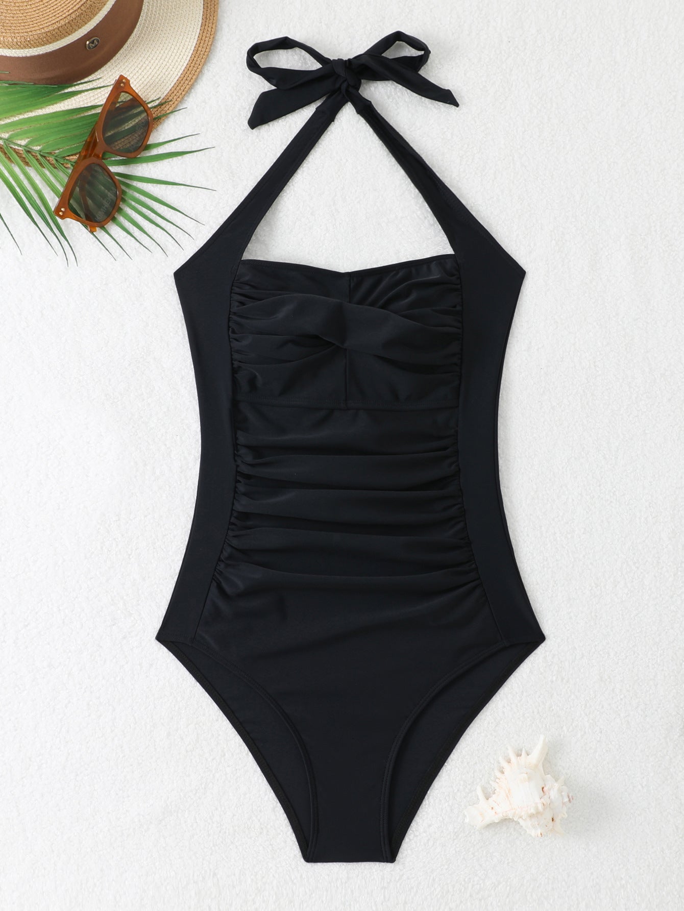 Maillot de bain femme Berg-Feldt : Doubles bretelles et fronces