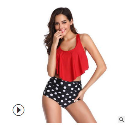 Wickel-Badeanzug Set mit hoher Taille von berg-feldt für Damen