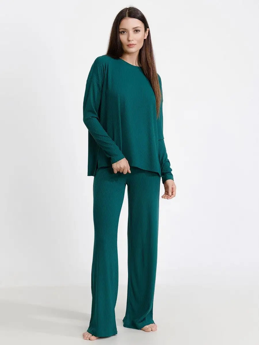 Weites Damen-Strickset mit Zopfmuster von berg-feldt
