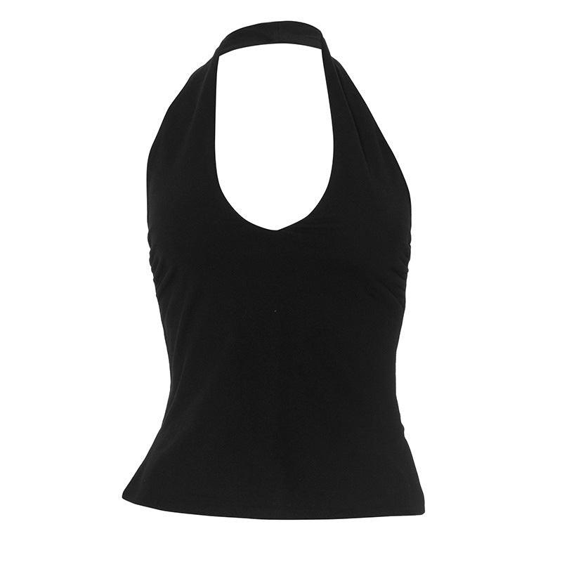 Women's Halter Neck Slim Fit Top by berg-feldt