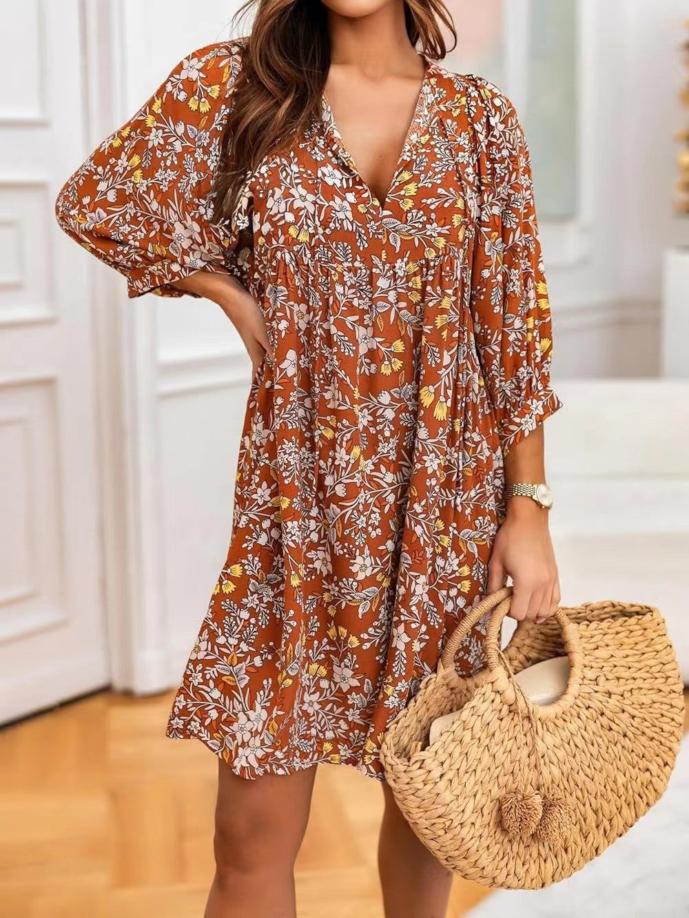 Robe fleurie Berg-Feldt pour femme