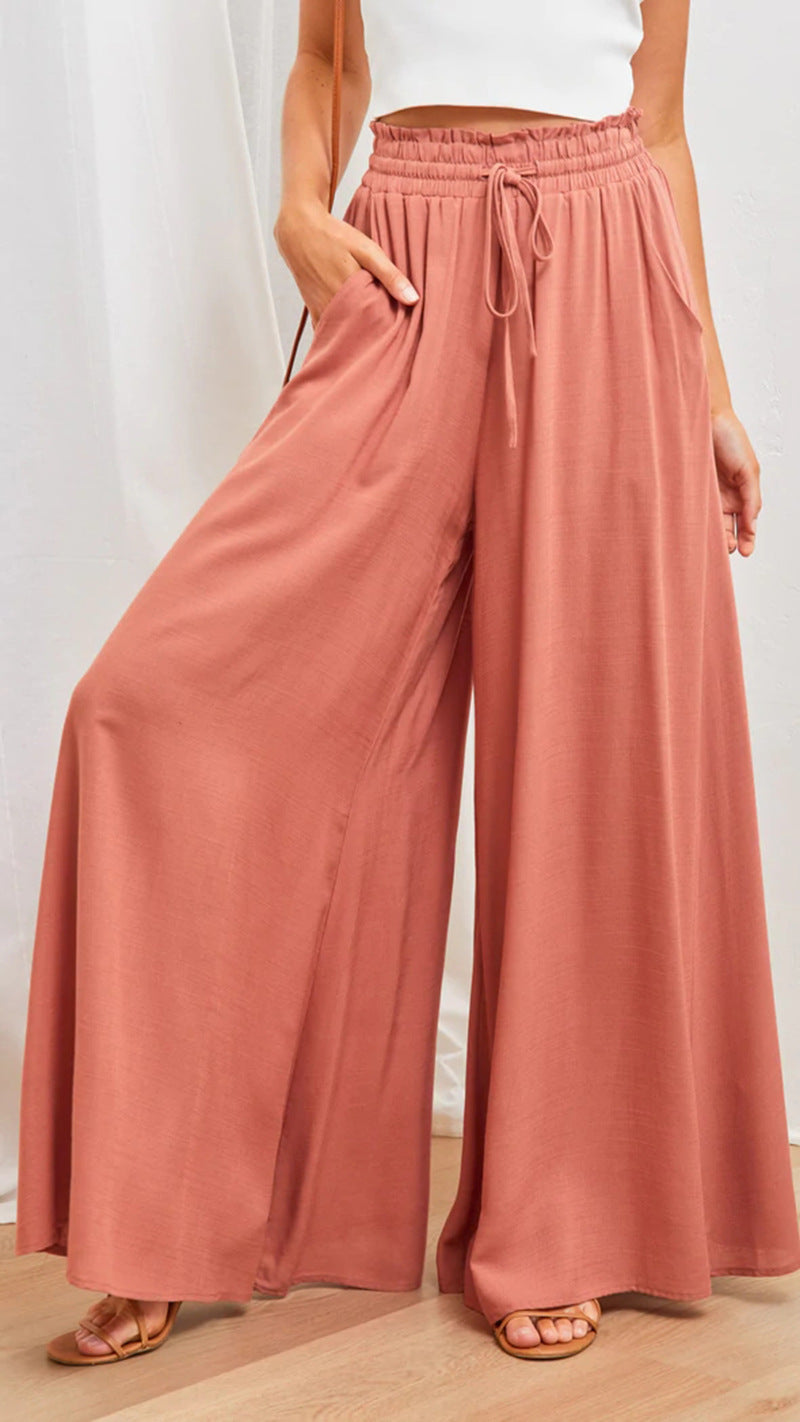 Weite Damen-Palazzohose mit Gummizug und Taschen von berg-feldt