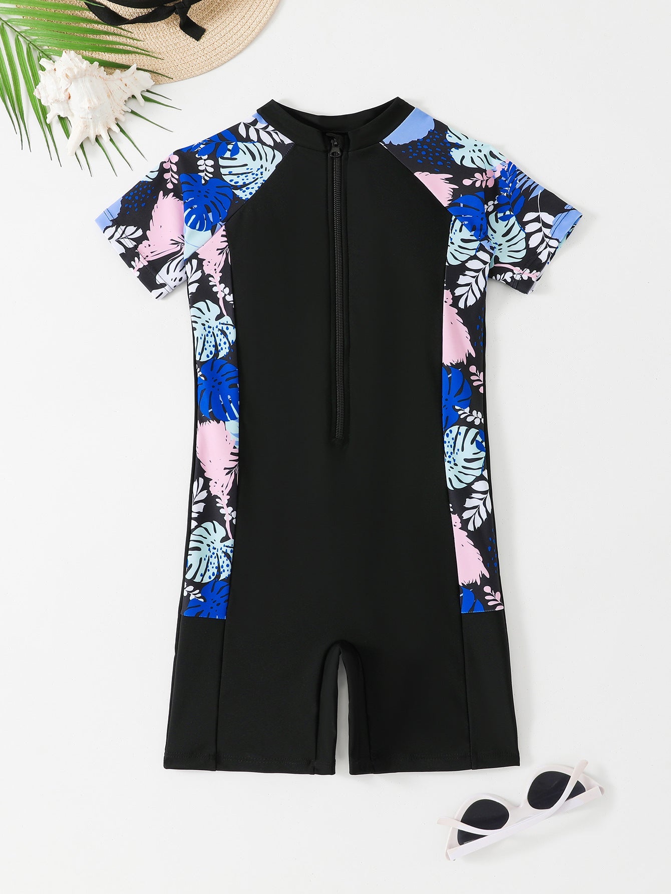 Maillot de bain enfant Berg-Feldt avec protection UV et motif floral