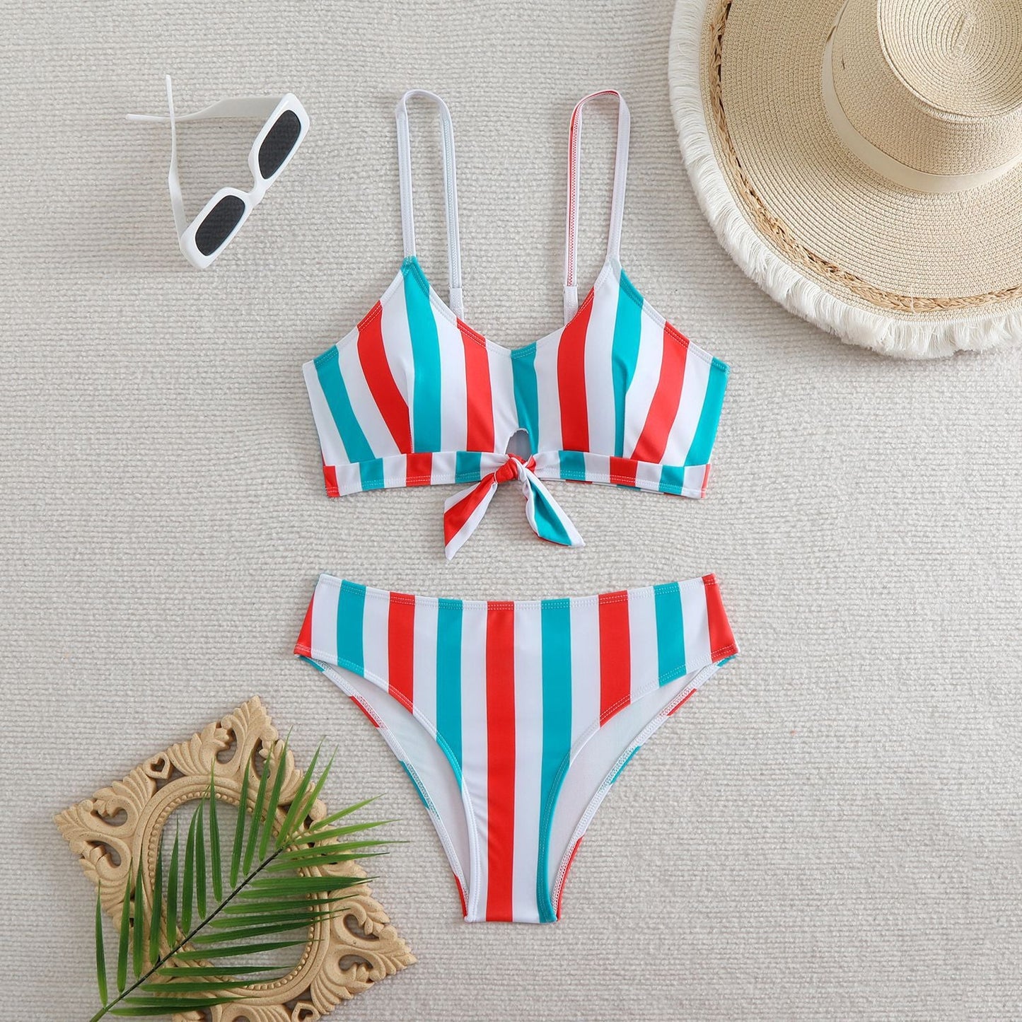 Womens Striped Adjustable Bikini Set berg-feldt