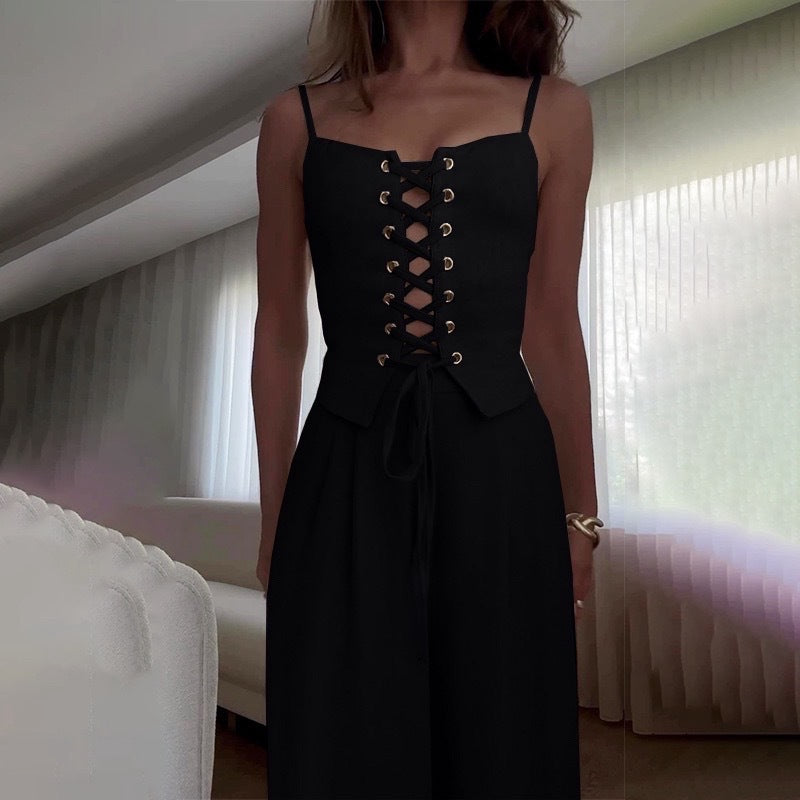 Corsage blouse for women with lacing detail Berg-Feldt