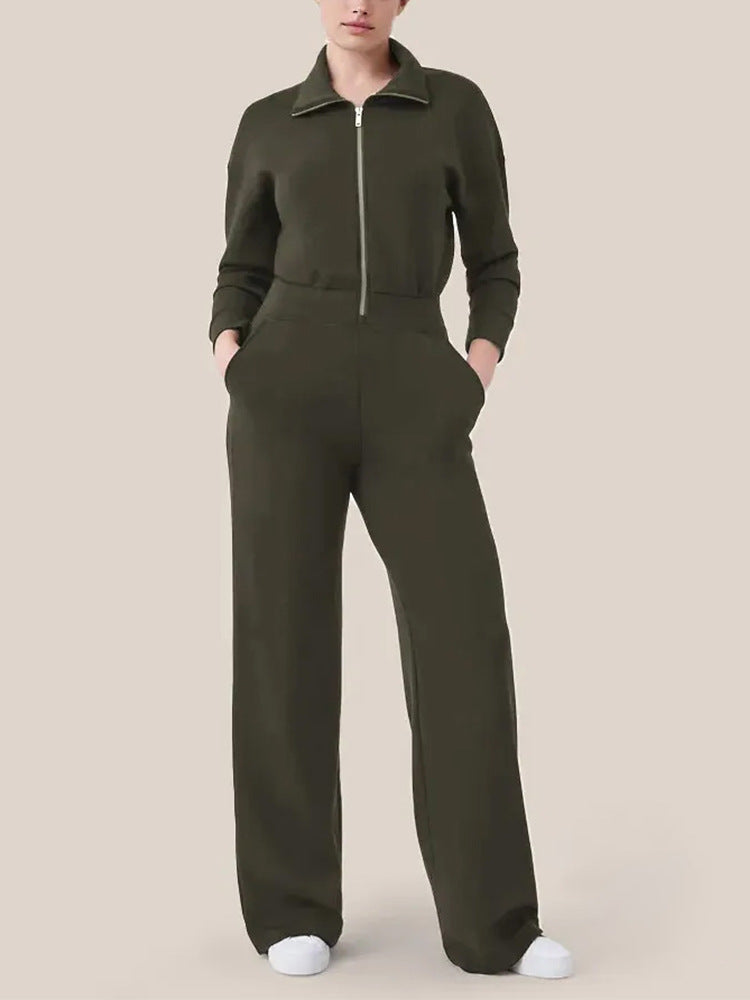 Combinaison de détente luxueuse pour femme avec col montant élégant et fermeture éclair pratique Berg-Feldt
