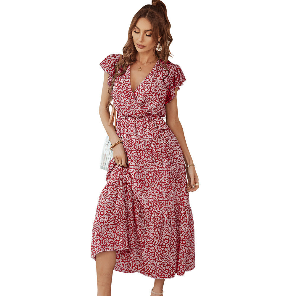 Wickelkleid für Damen mit weiten Rüschen und schwungvollem Saum von berg-feldt