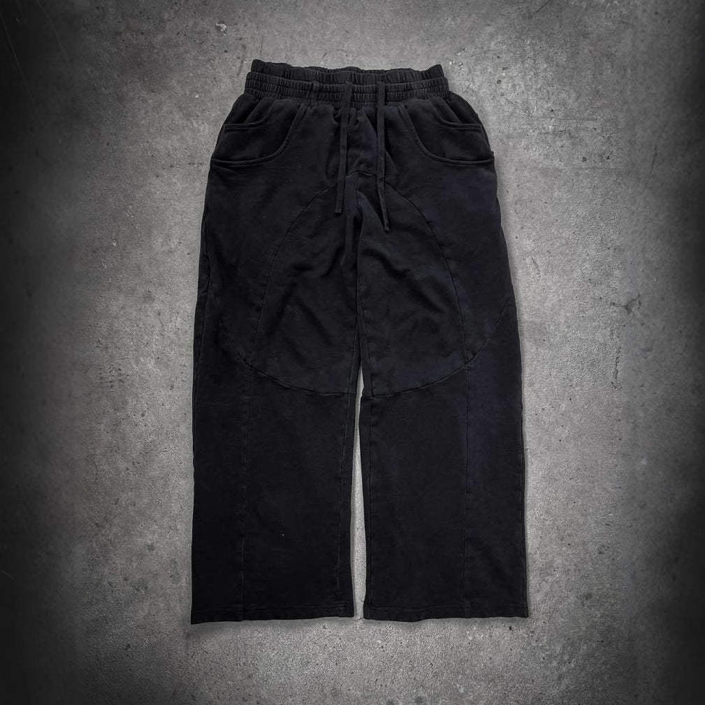 Bequeme Damen-Lounghose mit weitem Bein und elastischem Bund von berg-feldt