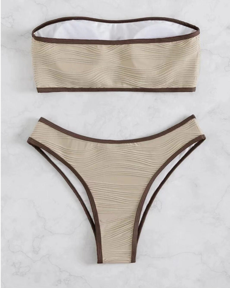 Ensemble de bikini Berg-Feldt pour femme avec liseré contrastant