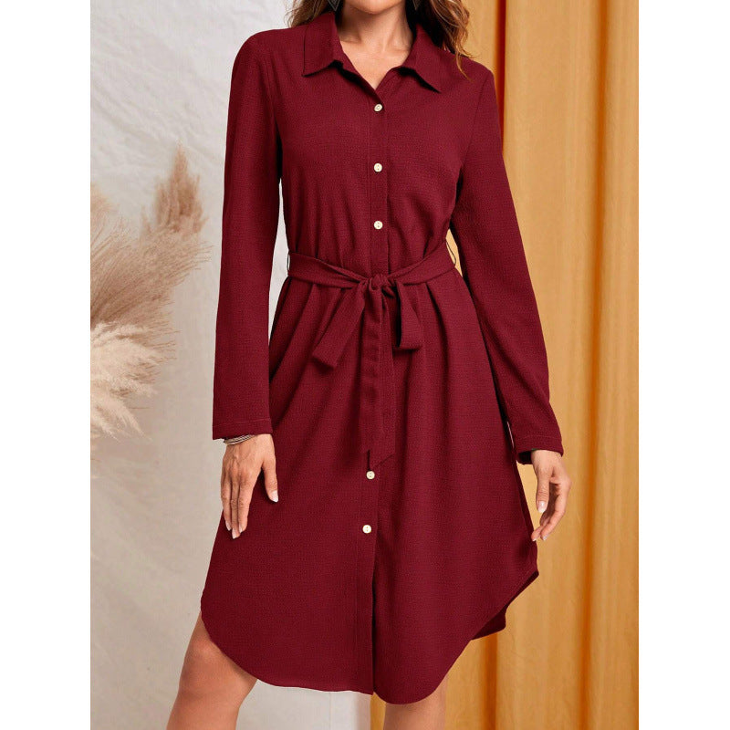 Wickelkleid mit Knöpfen und Gürtel von berg-feldt