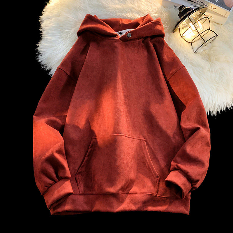 Damen pull à capuche confortable au look velours moderne Berg-Feldt