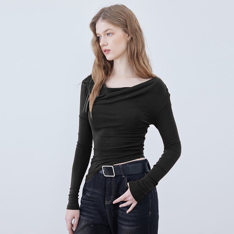 Women's Off-the-Shoulder Long-Sleeve Ruffled Top berg-feldt