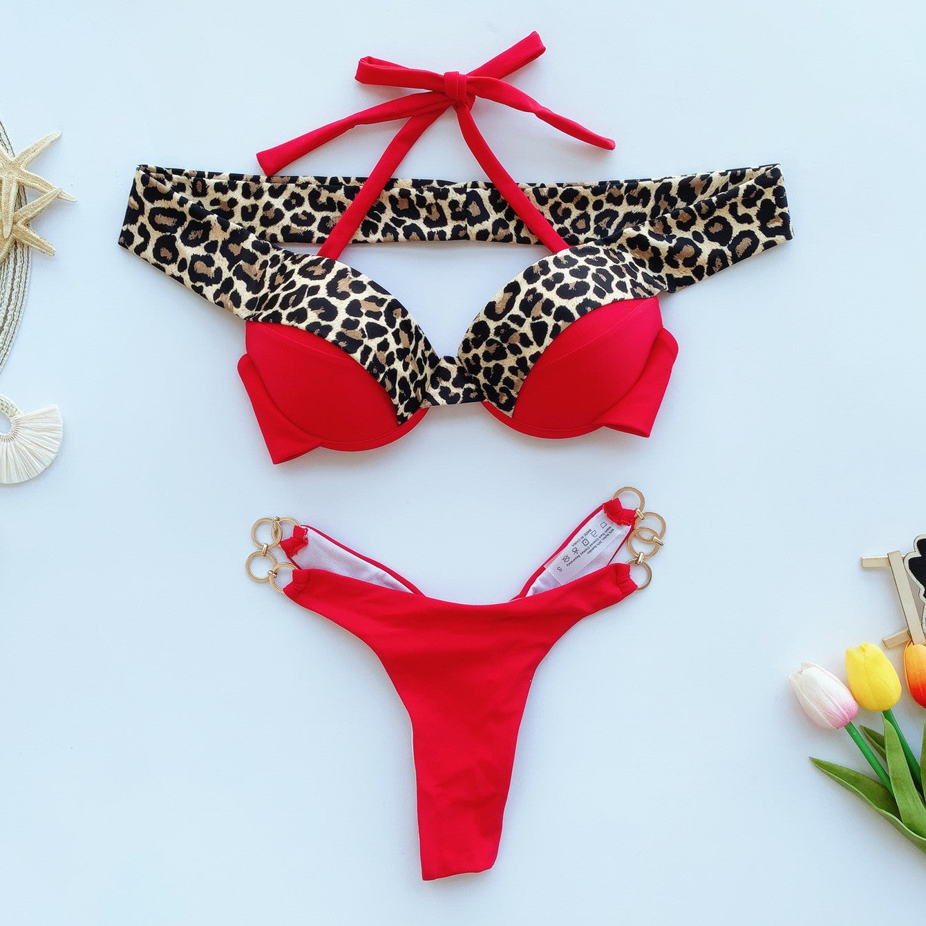 Gepolsterter Damen-Bikini mit angesagtem Animal-Print von berg-feldt