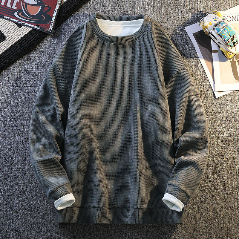 Sweat-shirt pour femme en maille côtelée à la coupe décontractée Berg-Feldt
