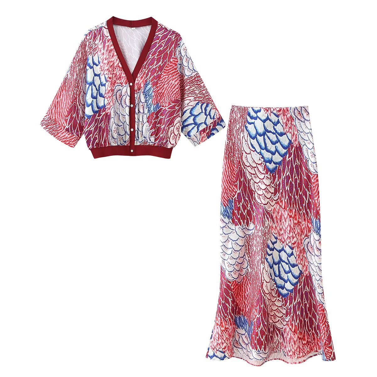 Women's Two-Piece Artistic Print Set berg-feldt