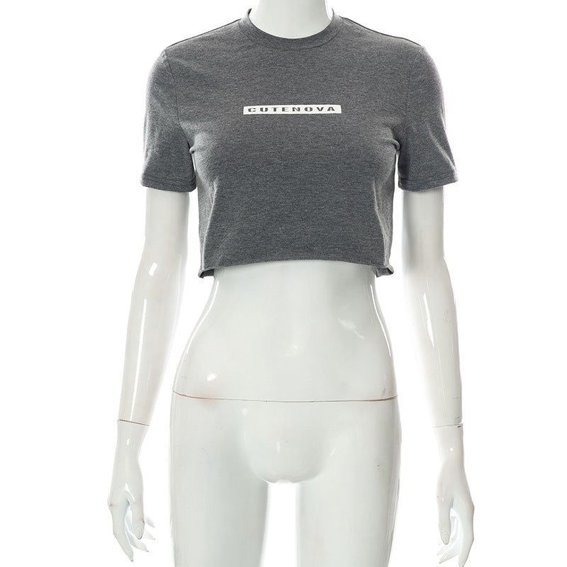 Women's Cropped Casual T-Shirt by berg-feldt
