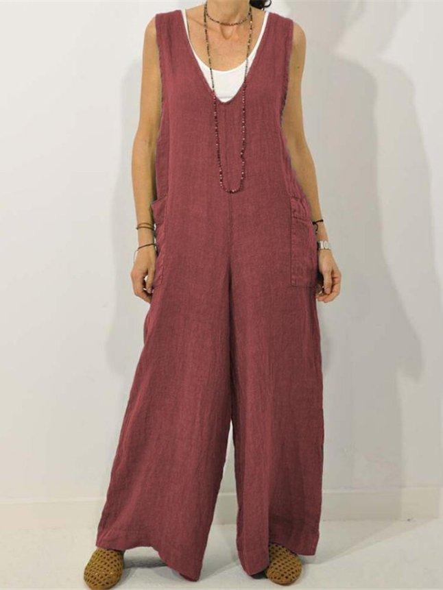 Weitbeiniger Damen Jumpsuit mit Taschen von berg-feldt