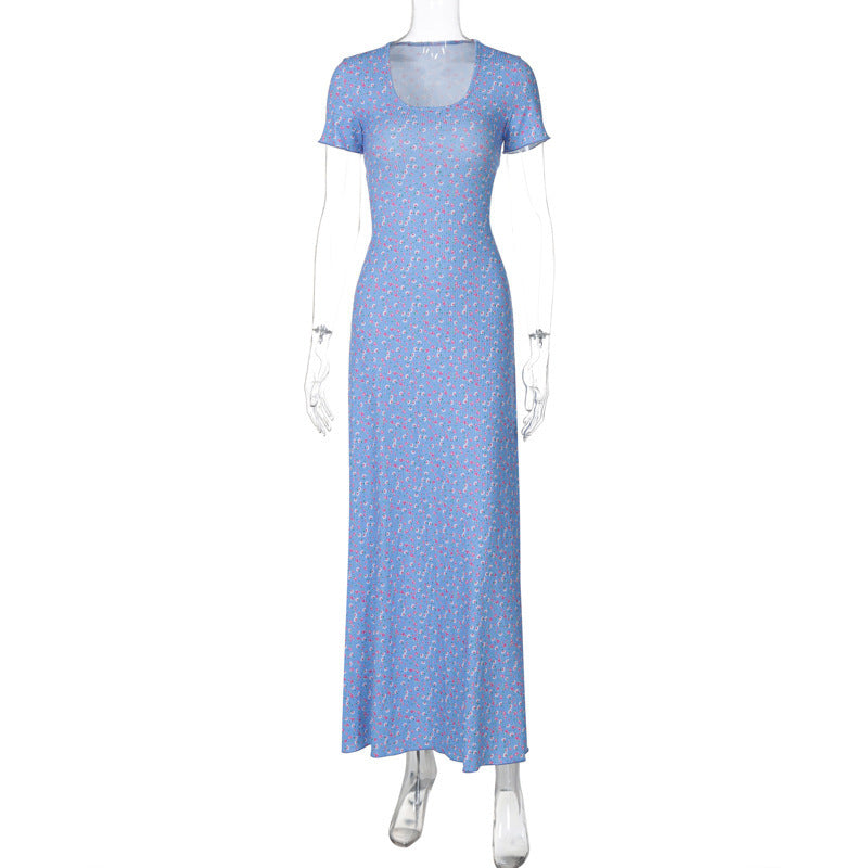 Elegantes Maxikleid für Damen mit Blumenmuster und figurbetonter Passform von berg-feldt