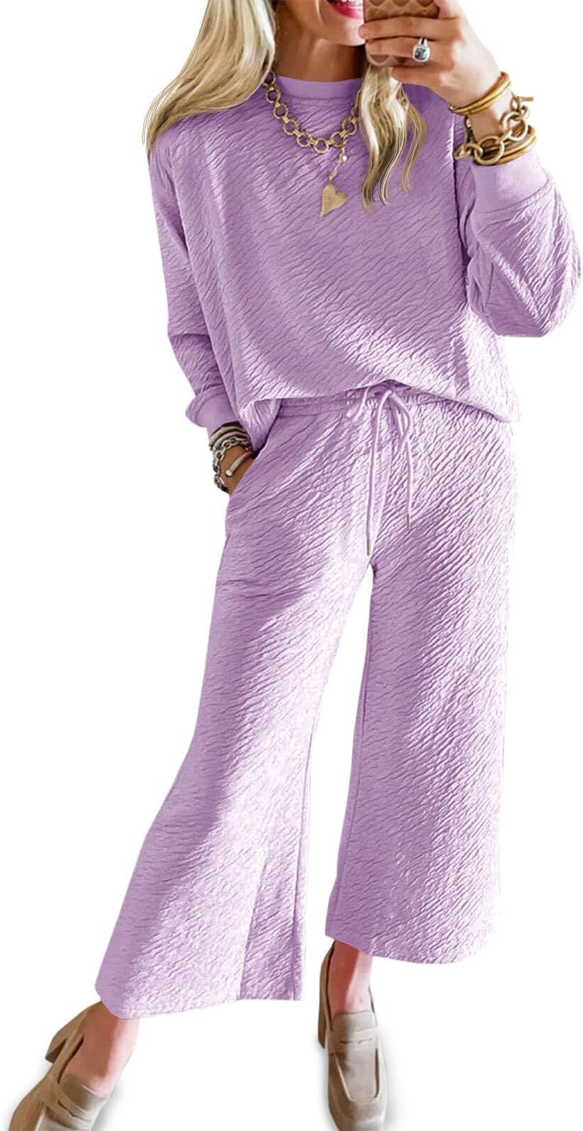 Loungewear Set für Damen: Lockerer Schnitt, strukturierter Stoff, elastischer Bund von berg-feldt