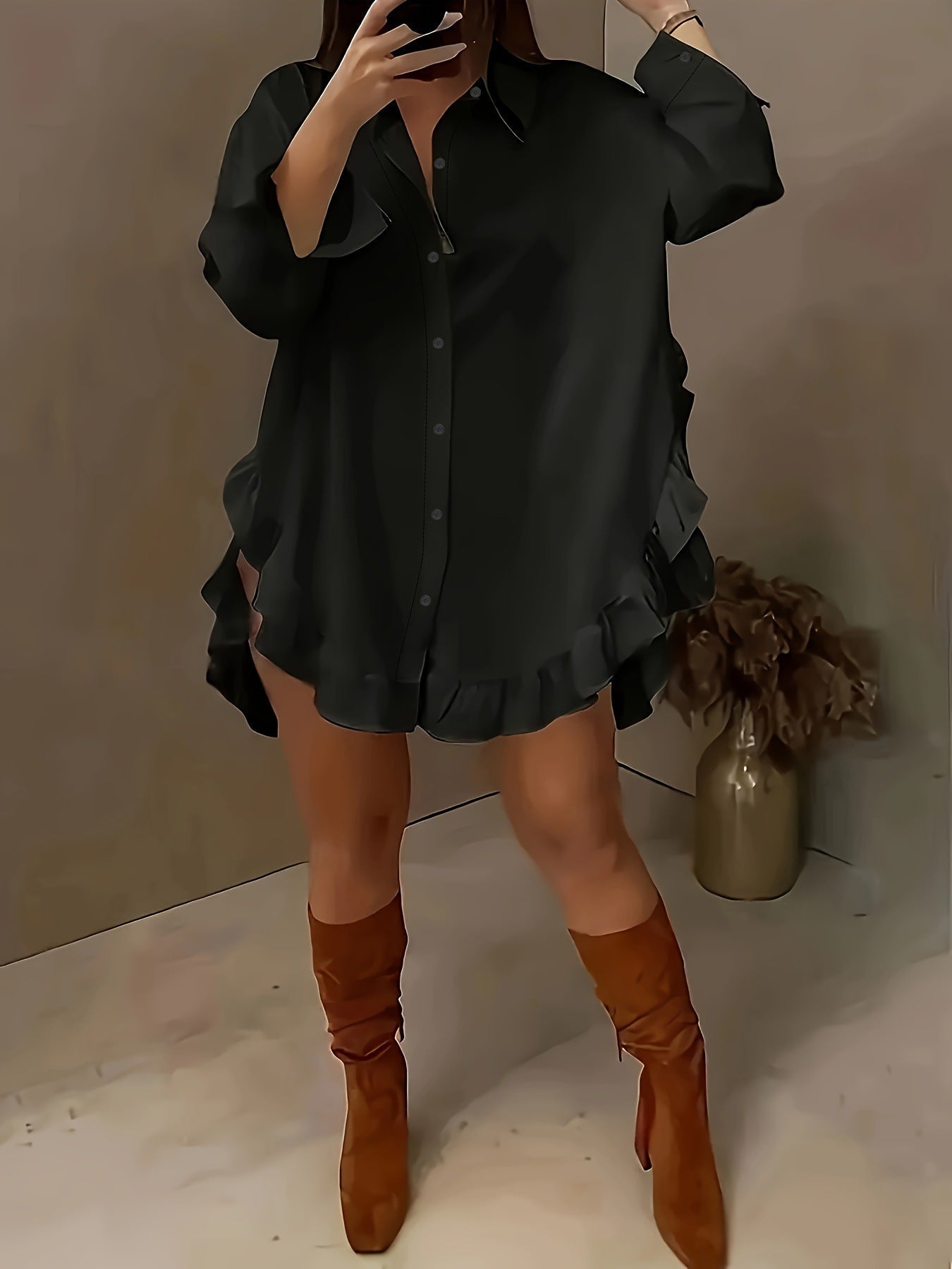 Wickelkleid mit Rüschen für Damen in Übergröße von berg-feldt