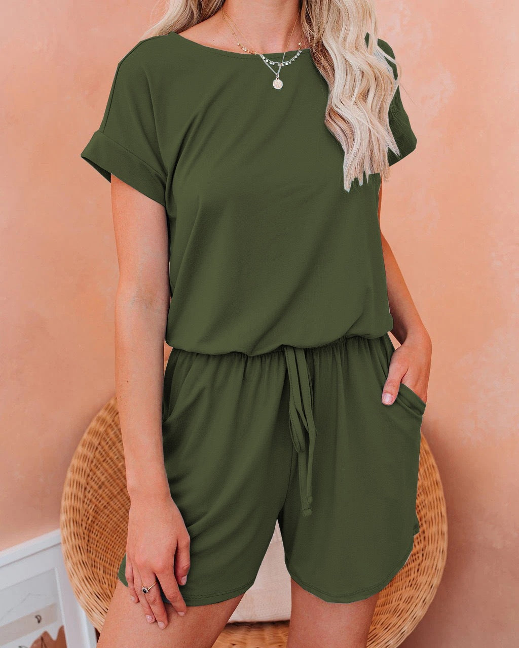 Bequemer Damen-Jumpsuit mit Gummibund und Taschen von berg-feldt
