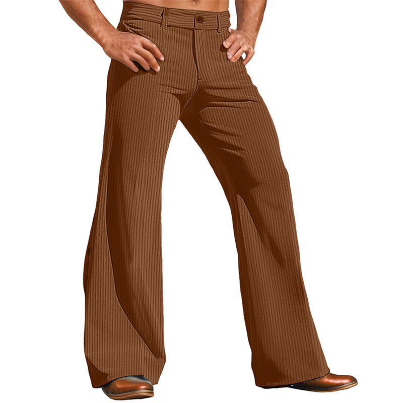 Herren elegante Flared Hose im Vintage-Stil mit Streifenmuster Berg-Feldt