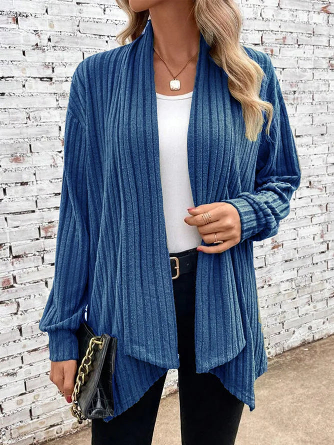 Cardigan femme décontracté en tricot avec motif côtelé distinctif Berg-Feldt